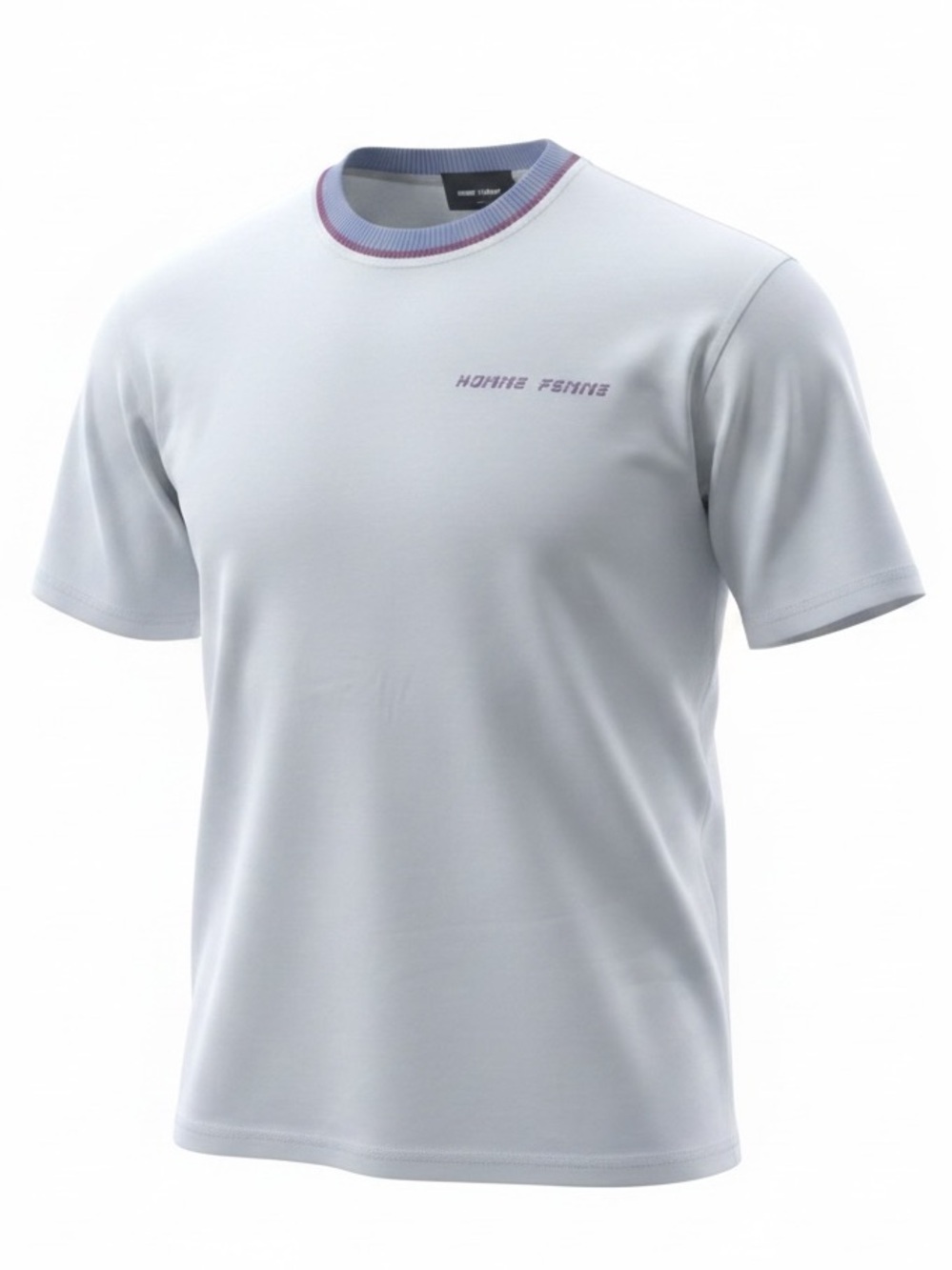 Homme + Femme Blue Logo Short Sleeve T-Shirt Unisex Streetwear Large